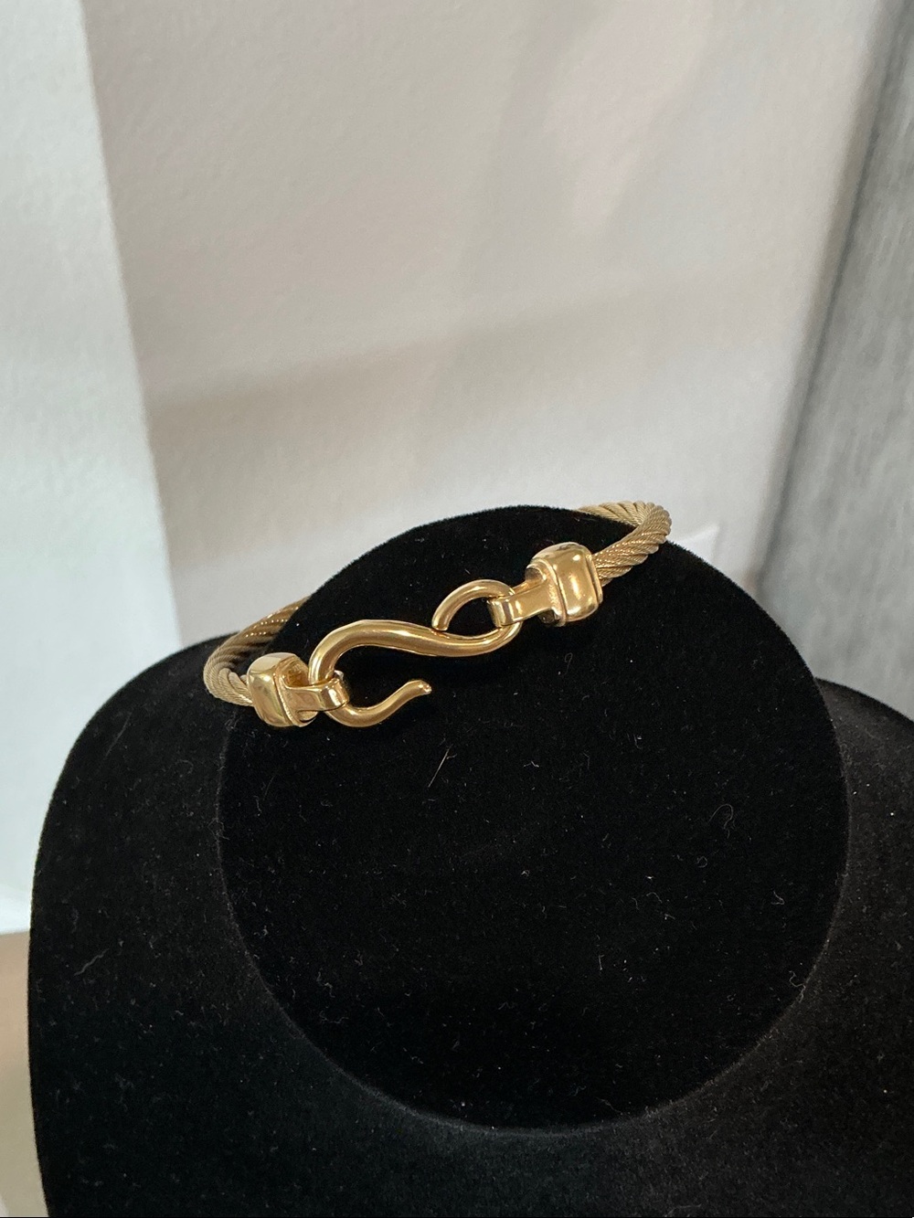 Gold Cable Hook Bracelet - Women Jewelry
